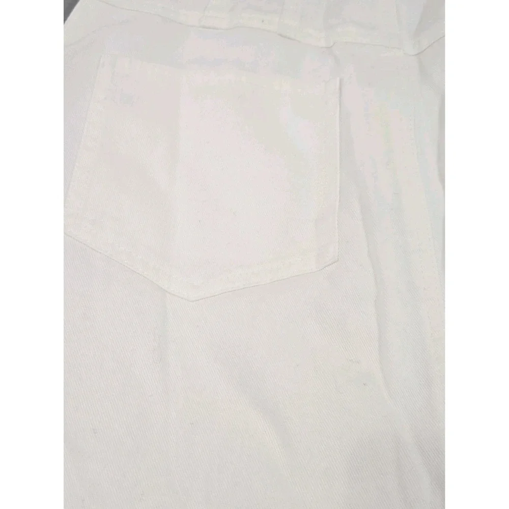 Chadwicks Maxi Skirt Womens 10T White Denim 100% Cotton Long Western Tall Vtg